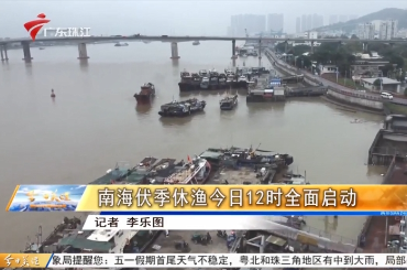 广东珠江：南海伏季休渔今日12时全面启动
